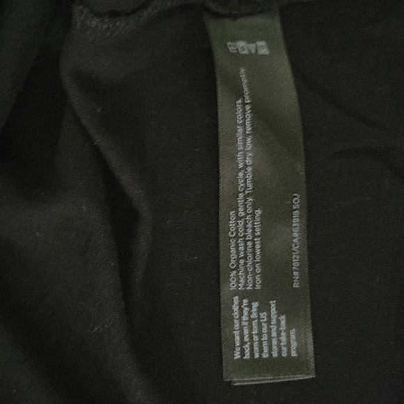 Eileen Fisher | Organic Cotton Slub Crew Neck Tank | Black | Size Medium - Picture 7 of 7